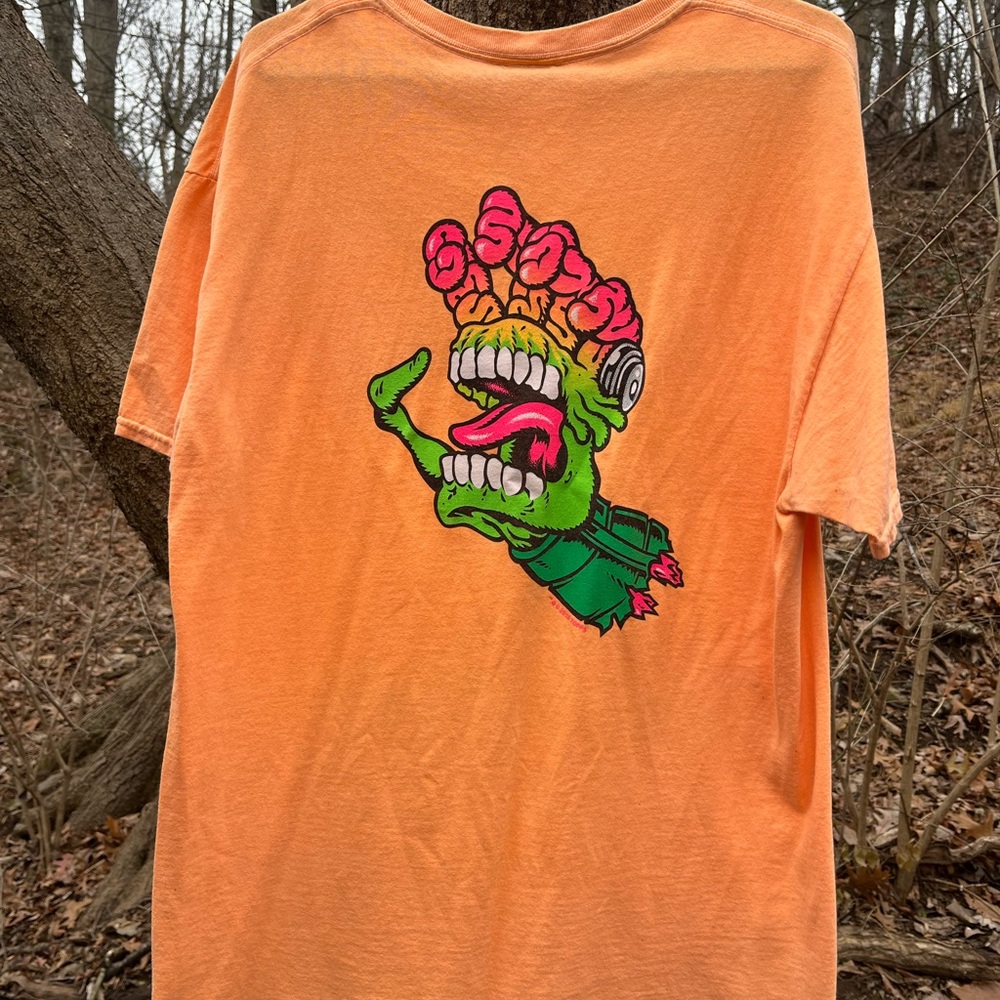 Santa Cruz Skateboards x Mars Attacks T-Shirt Men’s Large Neon Orange 2018 RARE